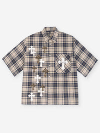 CAMICIA M/M CROPPED NOISSEY CROCI LEOPARD