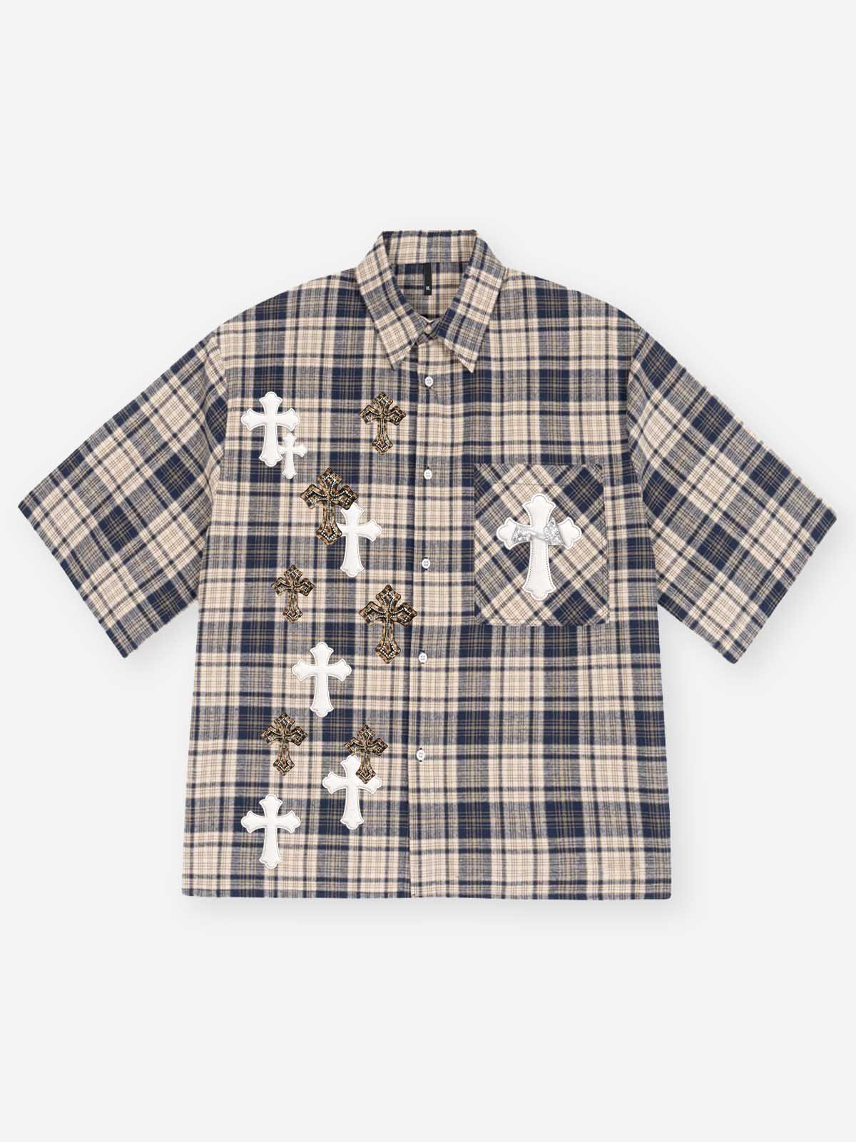 CAMICIA M/M CROPPED NOISSEY CROCI LEOPARD