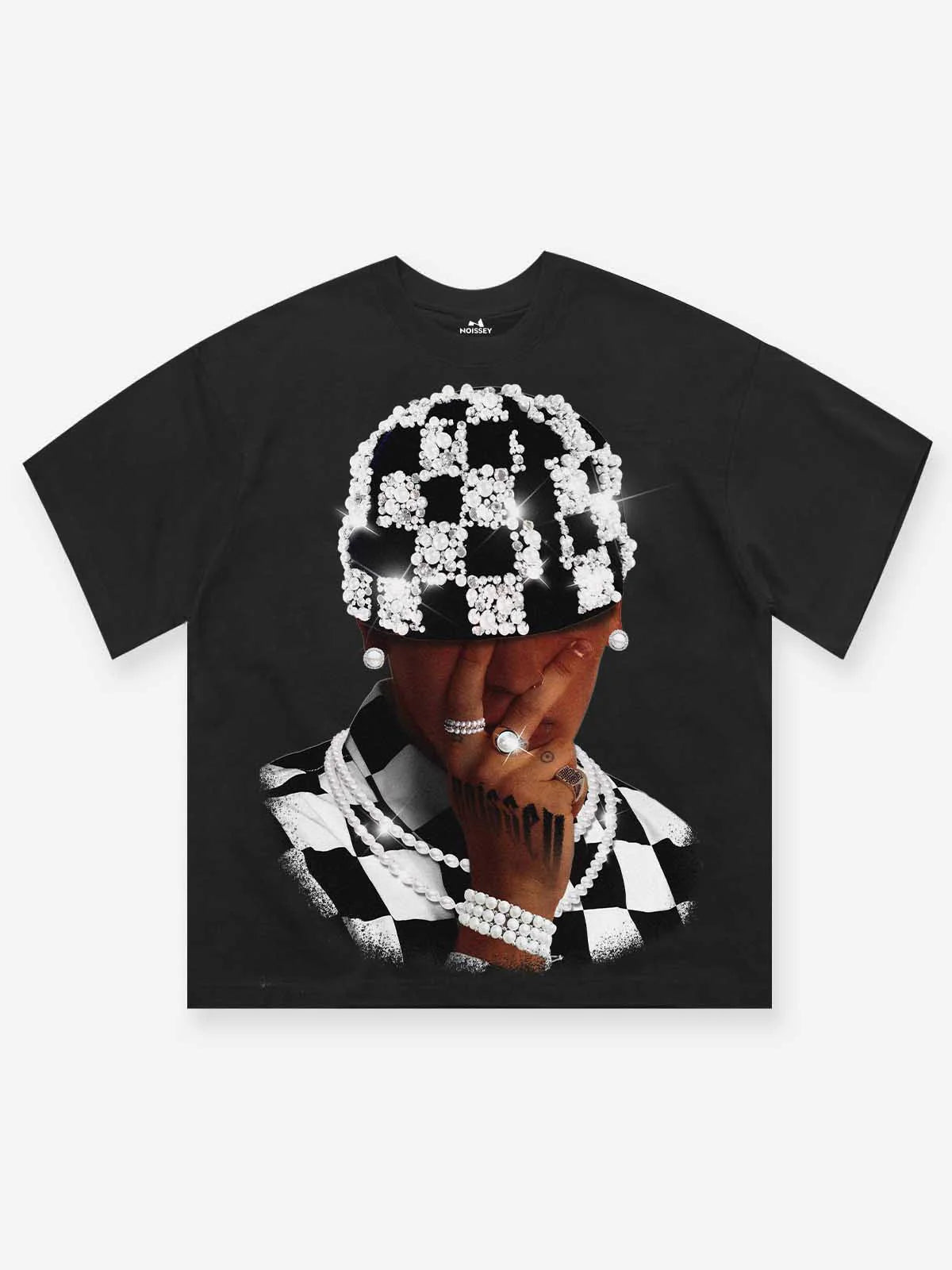 T-SHIRT NOISSEY  BLACK OVERSIZE  ART CAPPELLO PERLE
