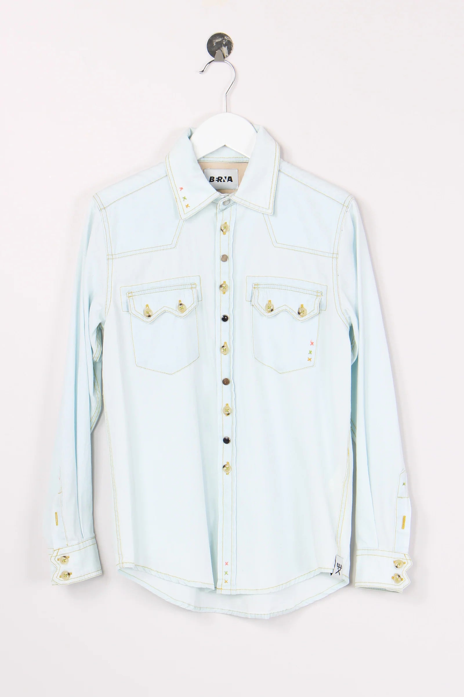 CAMICIA BERNA KIDS DENIM CHIARO ART K 240216 30