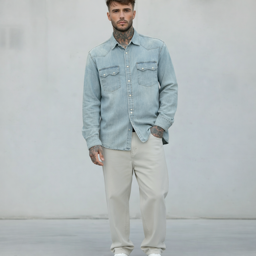 CAMICIA DI JEANS - BERNA - ART. 25124930 - COL. DENIM