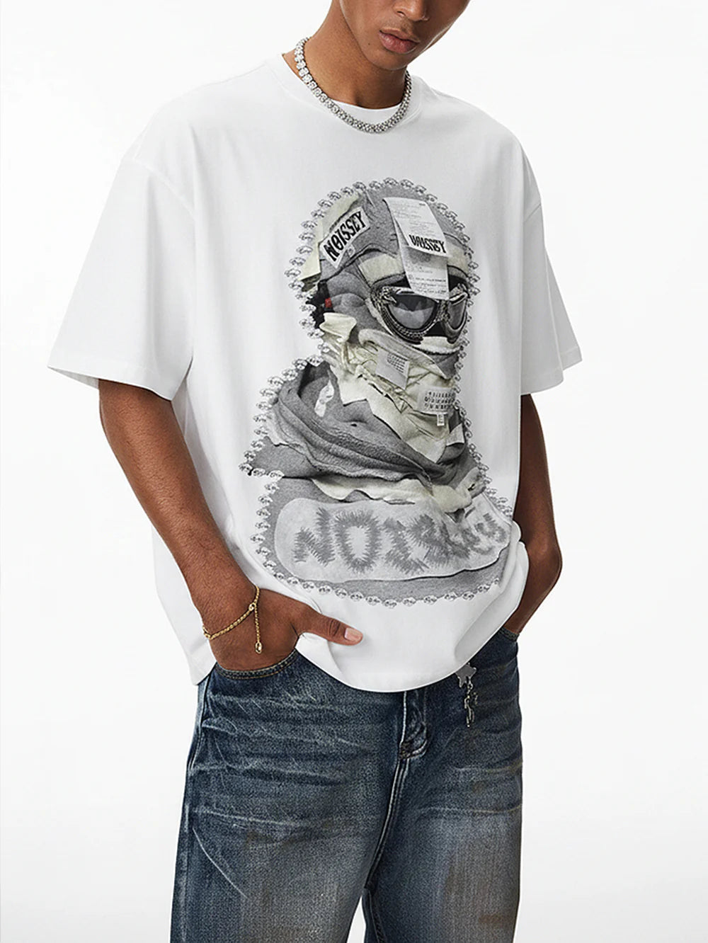 T-SHIRT NOISSEY WHITE  ART TURBANTE