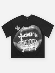 T-SHIRT NOISSEY  BLACK OVERSIZE ART BOCCA CROCE