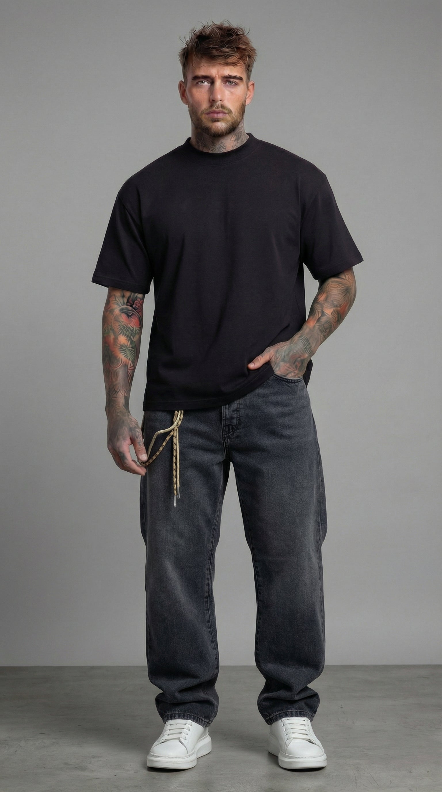 JEANS  UOMO EDGE STRAIGHT - ONLY&SONS - ART. 22026985 - COL. BLACK DENIM