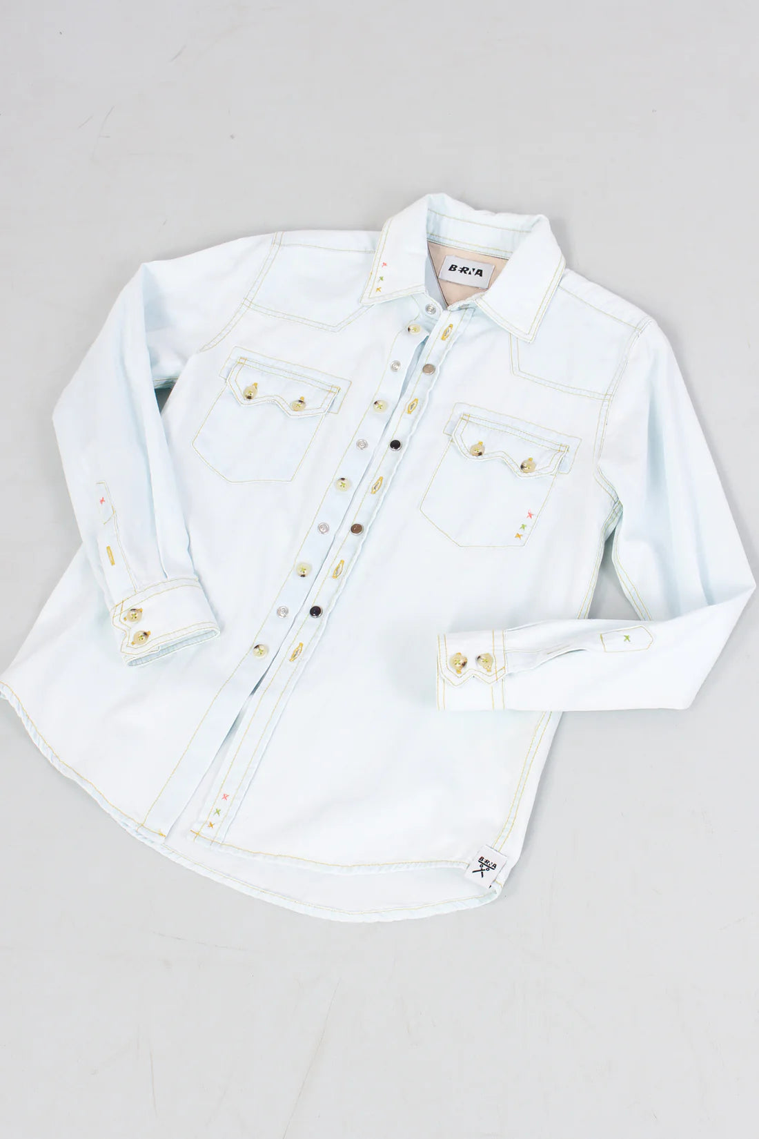 CAMICIA BERNA KIDS DENIM CHIARO ART K 240216 30