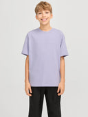 T-SHIRT JACK & JONES BAMBINO LILLA E WHITE ART 12237435