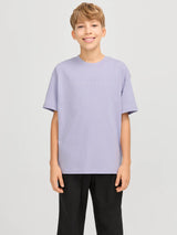 T-SHIRT JACK & JONES BAMBINO LILLA E WHITE ART 12237435