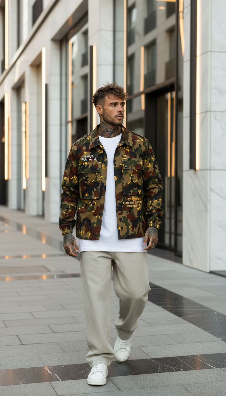 GIACCA RICAMO HAKUNA MATATA - BERNA - ART. 25122730 - COL. CAMOU