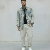 GIACCA CAMICIA JEANS - BERNA - ART. 21013430 - COL. DENIM ROTTURE