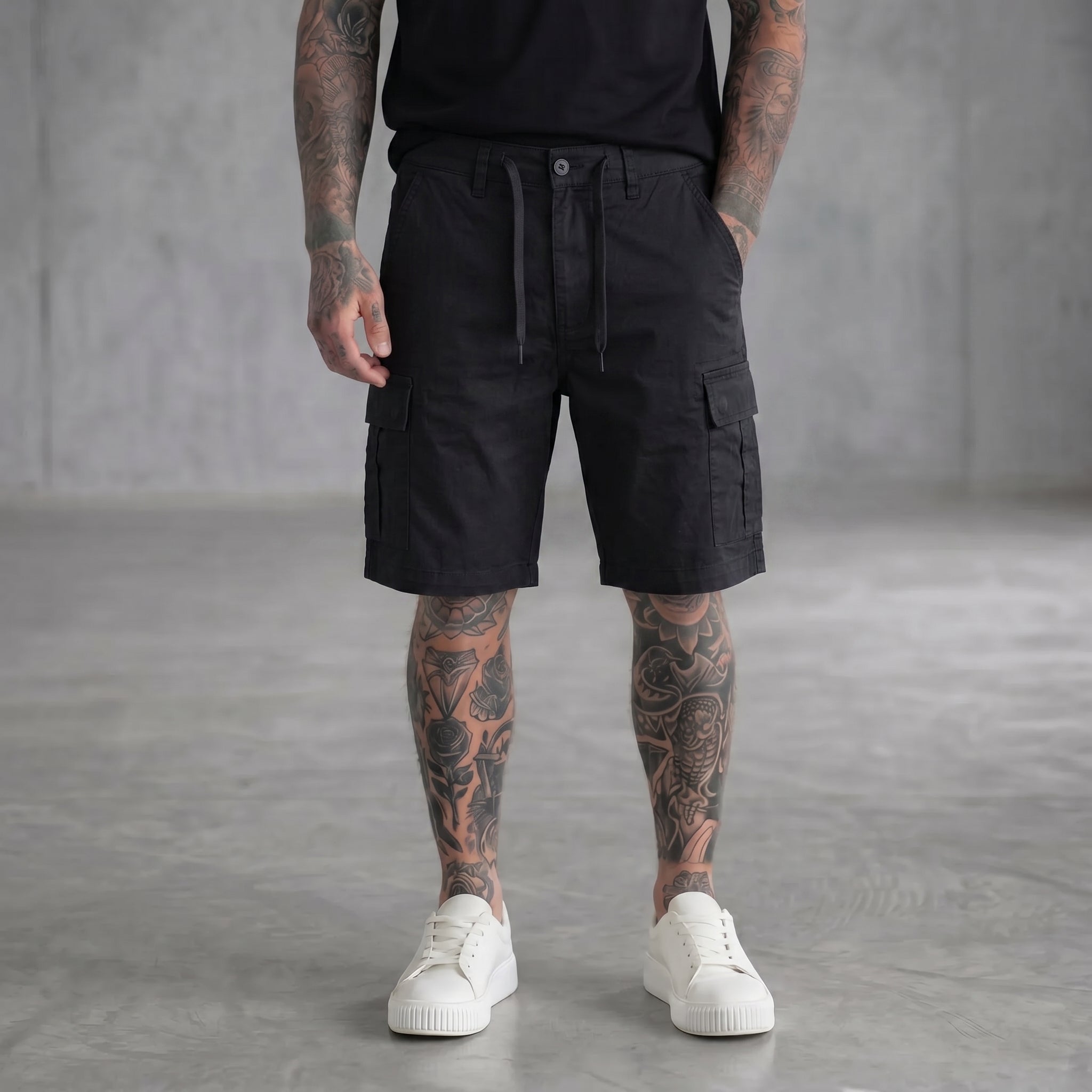 BERMUDA ONLY&SONS CARGO NERO ART 22029214