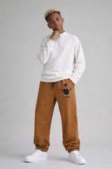 PANTALONE DI TUTA BAMBINO OVER  PIU' COLORI - STAMPA ORSO  - HAMEN - ART. ORSO