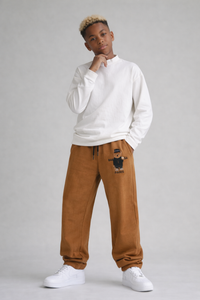 PANTALONE DI TUTA BAMBINO OVER  PIU' COLORI - STAMPA ORSO  - HAMEN - ART. ORSO