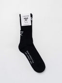 CALZE BERNA ITALIA SPUGNA UNISEX BLACK&WHITE LOGO E LINEA A CONTRASTO SUL RETRO