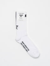 CALZE BERNA ITALIA SPUGNA UNISEX BLACK&WHITE LOGO E LINEA A CONTRASTO SUL RETRO