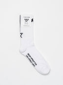 CALZE BERNA ITALIA SPUGNA UNISEX BLACK&WHITE LOGO E LINEA A CONTRASTO SUL RETRO