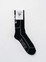 CALZE BERNA ITALIA SPUGNA UNISEX BLACK&WHITE LOGO RETRO