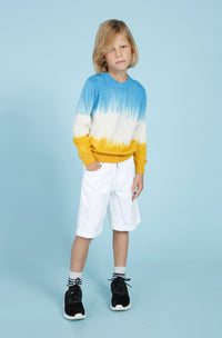 MAGLIONCINO BERNA KIDS GIROCOLLO SFUMATURE TRE COLORI ART K 23081 30