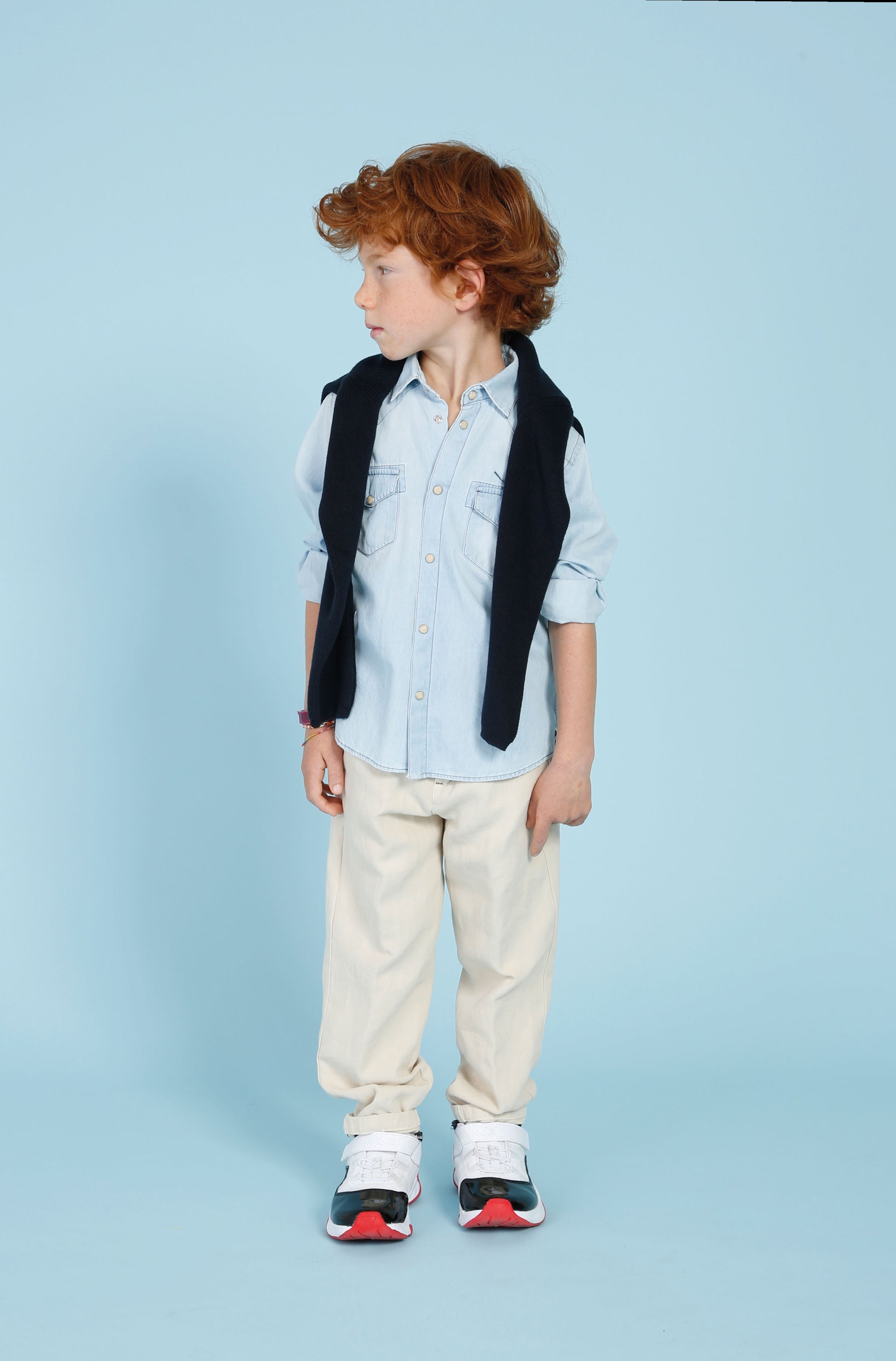 CAMICIA BERNA KIDS LIGHT DENIM ART 23123 30