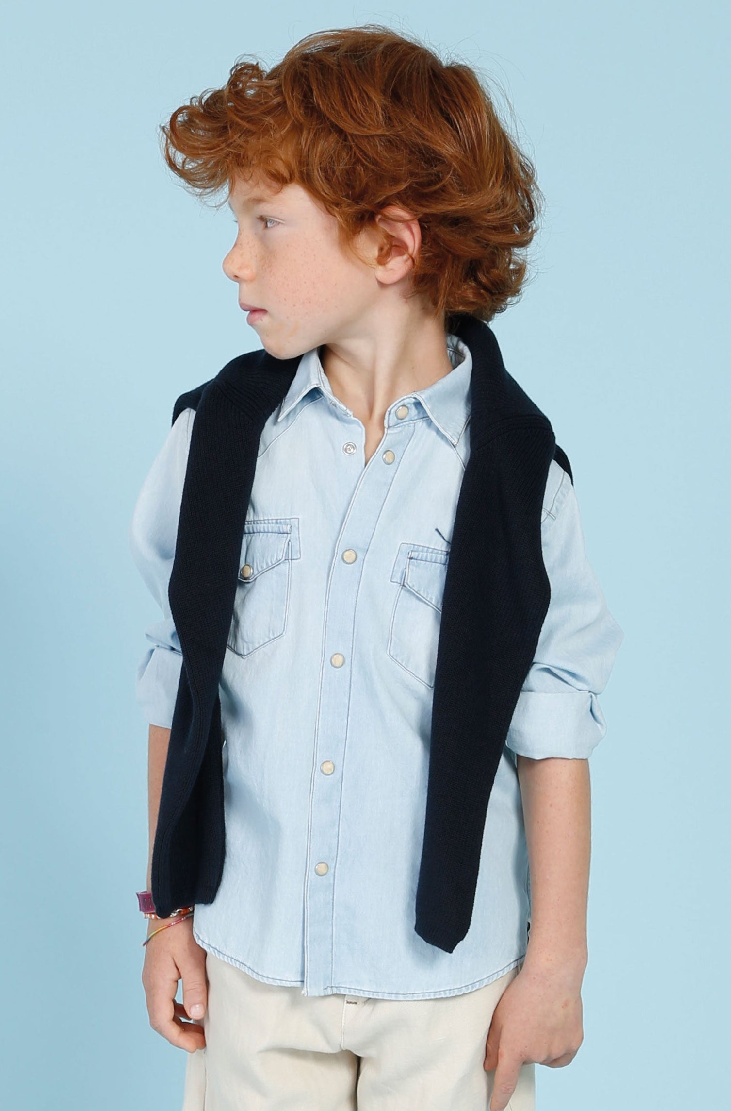 CAMICIA BERNA KIDS LIGHT DENIM ART 23123 30