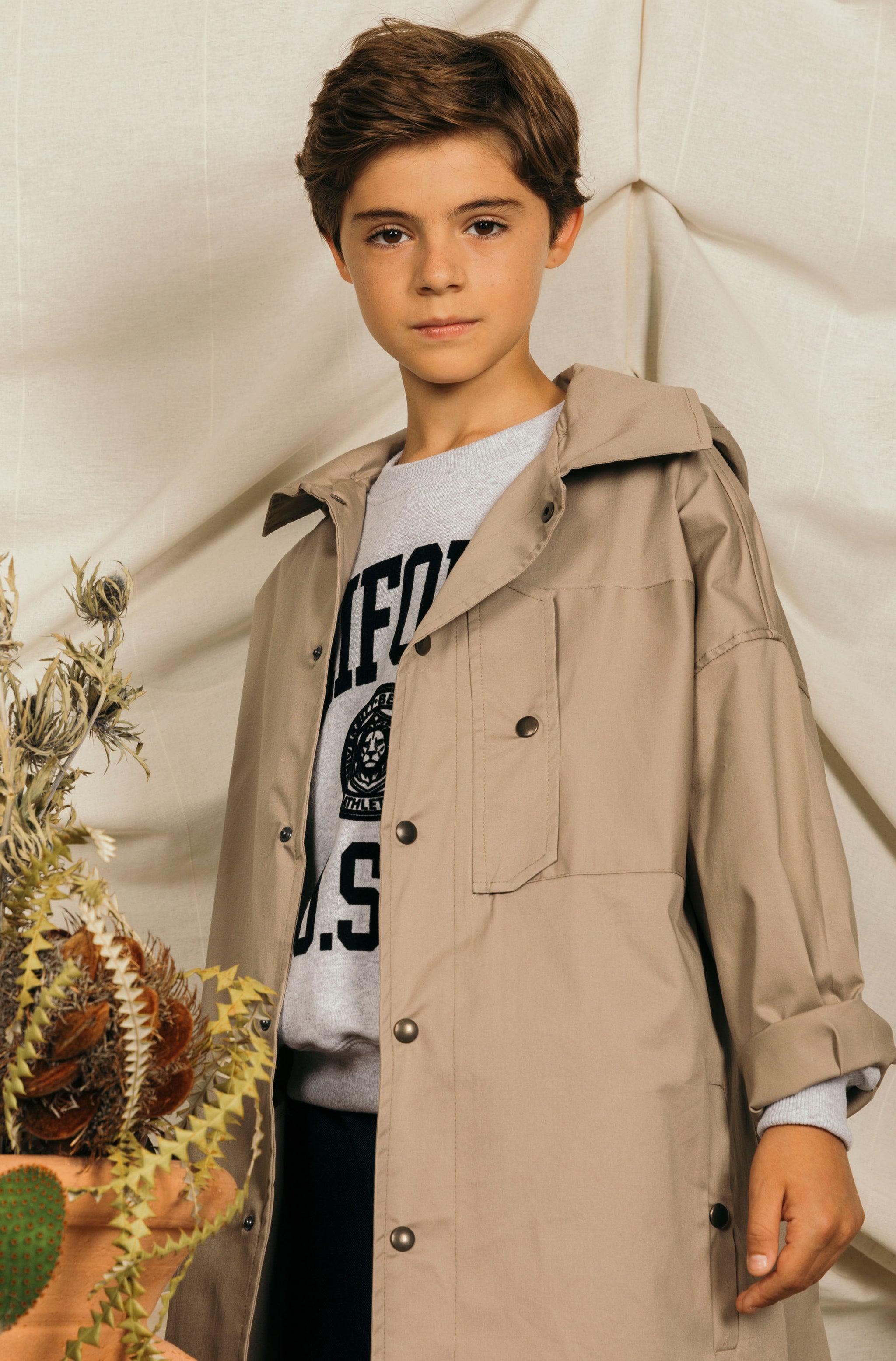GIUBBINO TRENCH BERNA KIDS BAMBINO ART  K 240191 30 BEIGE