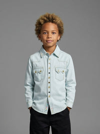 CAMICIA BERNA KIDS DENIM ART K 240216 30