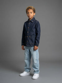 GIUBBINO BERNA KIDS  CAMICIONE DARK DENIM ART 240209 30