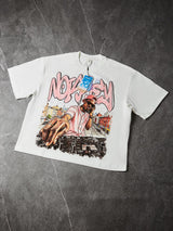 T-SHIRT NOISSEY BOXYFIT OVERSIZE BIANCA ART NILTON DJ
