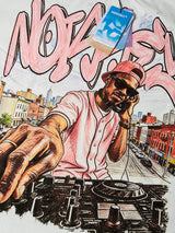 T-SHIRT NOISSEY BOXYFIT OVERSIZE BIANCA ART NILTON DJ