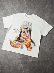 T-SHIRT NOISSEY OVERSIZE BIANCA ART DON'T CHAT GPT ME!