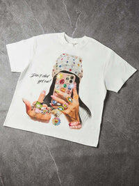 T-SHIRT NOISSEY OVERSIZE BIANCA ART DON'T CHAT GPT ME!