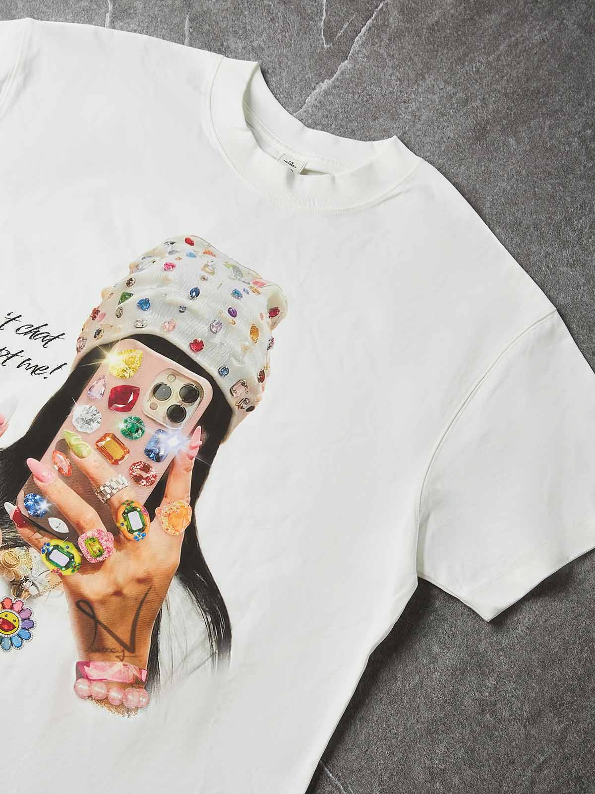 T-SHIRT NOISSEY OVERSIZE BIANCA ART DON'T CHAT GPT ME!