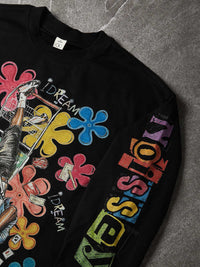 T-SHIRT NOISSEY LONG SLEEVE  STAMPA FIORI IDREAM