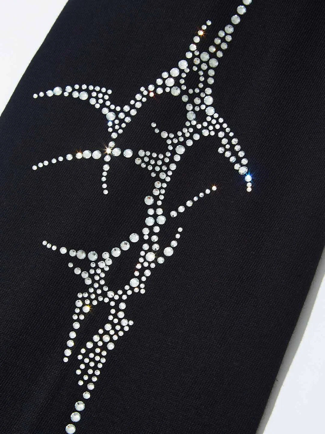 T-SHIRT NOISSEY LONG SLEEVE  DOPPIA MAGLIA ART BOCCA DIAMANTE