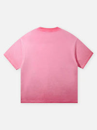 T-SHIRT PINK   STAMPA  ETERNAL VICTORY PINK CAT EAR   -  NOISSEY