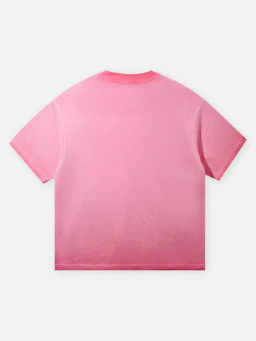 T-SHIRT PINK   STAMPA  ETERNAL VICTORY PINK CAT EAR   -  NOISSEY