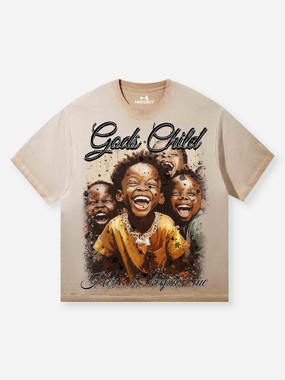 T-SHIRT NOISSEY SABBIA OVERSIZE ART GOD'S CHILD