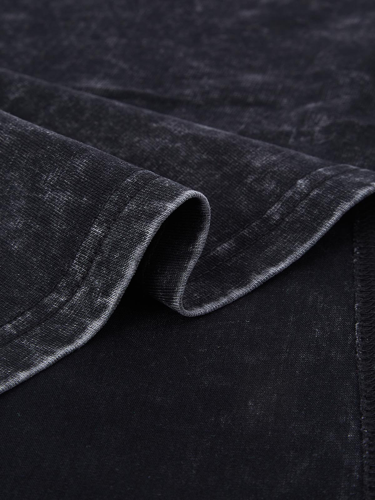 T-SHIRT OVERSIZE CON STAMPA BAD BOY HEADBAND PEARL NERO  - NOISSEY