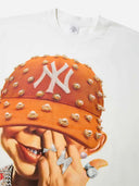 T-SHIRT BOXY  OVERSIZE "Bad Boy" Orange Pearl Hat    - NOISSEY