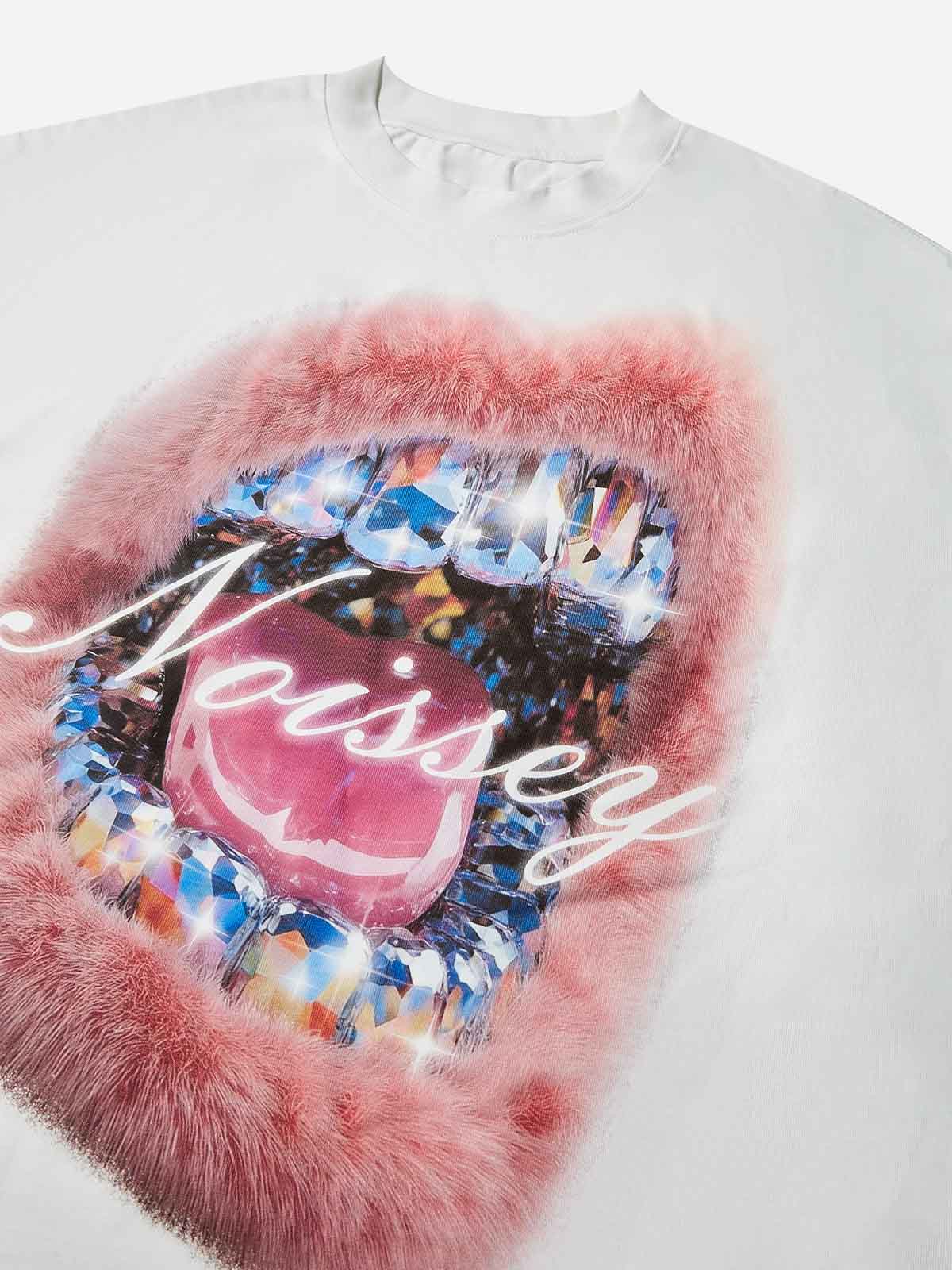 T-SHIRT NOISSEY BOXYFIT OVERSIZE BIANCA ART BOCCA PELLICCIA