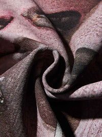 T-SHIRT  OVERSIZE  NERO LAVATA  CON STAPA PASSAMONTAGNA ROSA -  NOISSEY