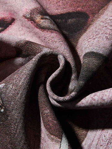 T-SHIRT  OVERSIZE  NERO LAVATA  CON STAPA PASSAMONTAGNA ROSA -  NOISSEY