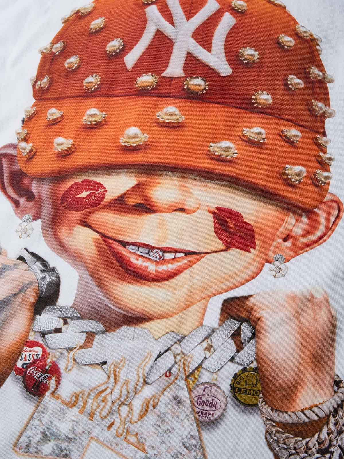 T-SHIRT NOISSEY OVERSIZE BIANCA ART BAD BOY BACI