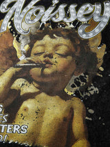 T-SHIRT MANICA LUNGA  VINTAGE LITTLE ANGEL NERA LAVATA  - NOISSEY