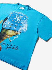 T-SHIRT  BLUE OVERSIZE  TAKE ME TO YUOUR DEALER   -  NOISSEY