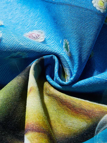 T-SHIRT  BLUE OVERSIZE  TAKE ME TO YUOUR DEALER   -  NOISSEY