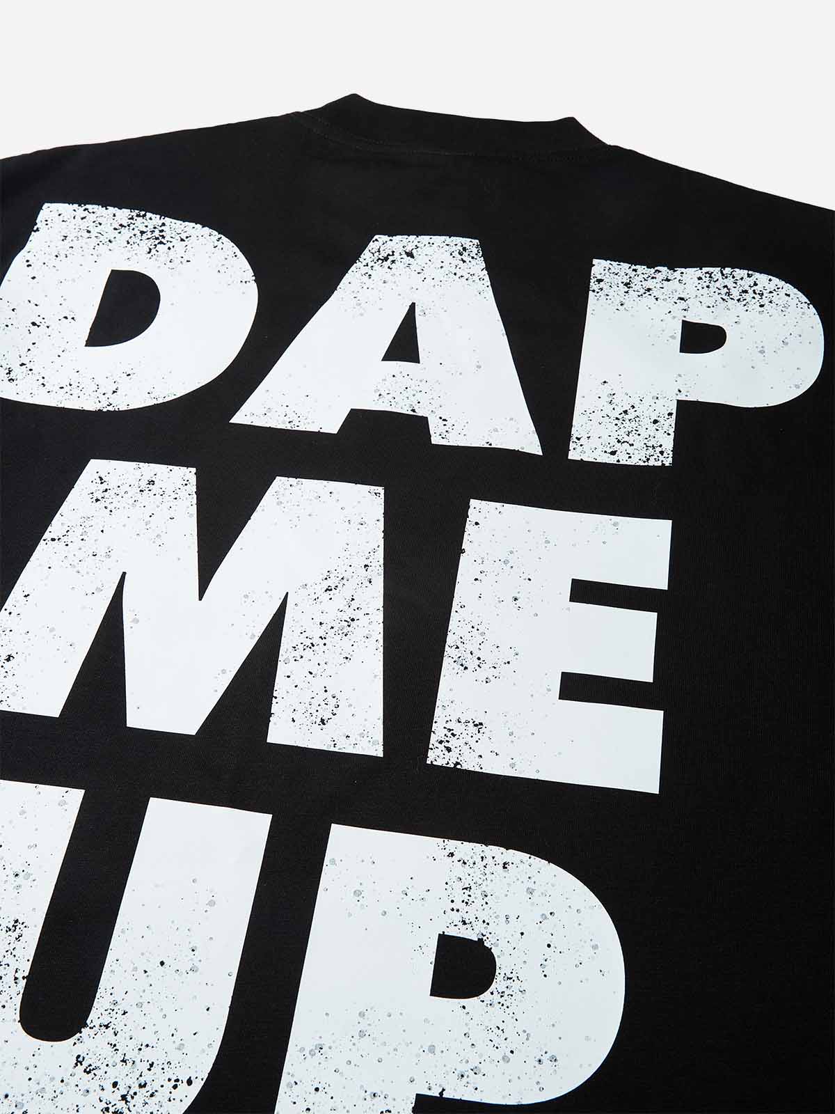 T-SHIRT NOISSEY  BLACK  BOXYFIT OVERSIZE ART DAP ME UP