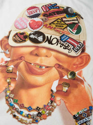 T-SHIRT NOISSEY BAD BOY CAP PRINT BOXY OVERSIZED BIANCA ART CAP SPILLE
