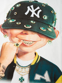 T-SHIRT NOISSEY BOXYFIT OVERSIZE BIANCA ART BAD BOY GREEN
