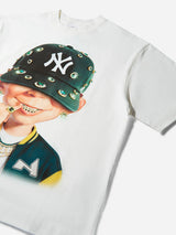 T-SHIRT NOISSEY BOXYFIT OVERSIZE BIANCA ART BAD BOY GREEN