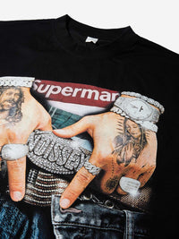 T-SHIRT CROPPED OVER NOISSEY NERO SUPERMAN